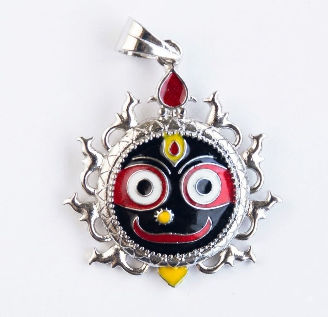 Lord Jagannath Enamel Pendant